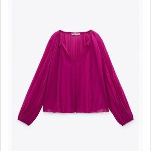 Pleated Blouse